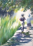 Margret 3 (rogné), 32x45, aquarelle - Margret
