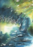 Margret 13 (rogné), 32x45, aquarelle - Margret