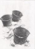 Mutigny 5, 21x29, crayon - Vendanges en Champagne, dessins