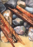 Rouille au Danemark (détail), 41x55, aquarelle - Aquarelles diverses
