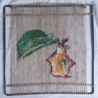 Pomme 3, tissage, 30x30, 2023 - Pomme, tissage, 30x30, 2023