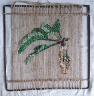 Pomme 4, tissage, 30x30, 2023 - Pomme, tissage, 30x30, 2023