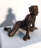 Nu féminin 4, terre cuite cirée - Petites sculptures