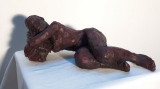 Nu féminin 2, terre cuite cirée - Petites sculptures