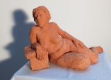 Nu féminin 3, terre cuite - Petites sculptures