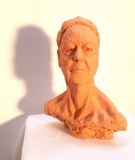 Portrait féminin 6, terre cuite - Sculptures, portraits