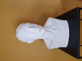 Anne-Marie, 50 cm, plâtre, 2022 - Sculptures, portraits
