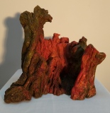 Saule 1, terre cuite cirée - Saule, sculptures et peinture