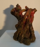 Saule 2, terre cuite cirée - Saule, sculptures et peinture
