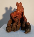 Saule 3, terre cuite cirée - Saule, sculptures et peinture